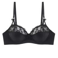 Conjunto De Sujetador Y Bragas Para Mujer En Talla Grande Con Borde De Encaje Brillante Sexy Muy Ajustado Con Anillo De Acero Suave Soporte Para Pechos Grandes - details 6