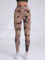 Tie Dye Sport Leggings Mujeres Scrunch Butt V-Cintura Pantalones de yoga sin costuras Fitness Running Medias - details 3