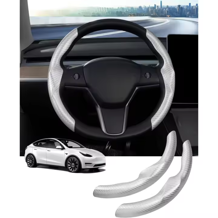 para Tesla Modelo 3 Modelo Y 2017-2025 2026 Accesorios para la cubierta del volante - 1