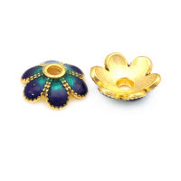 Tapetes de Flores de Brasso Dorado 18K 30PCS Accesorios de Joyería DIY de Alta Calidad - details 24