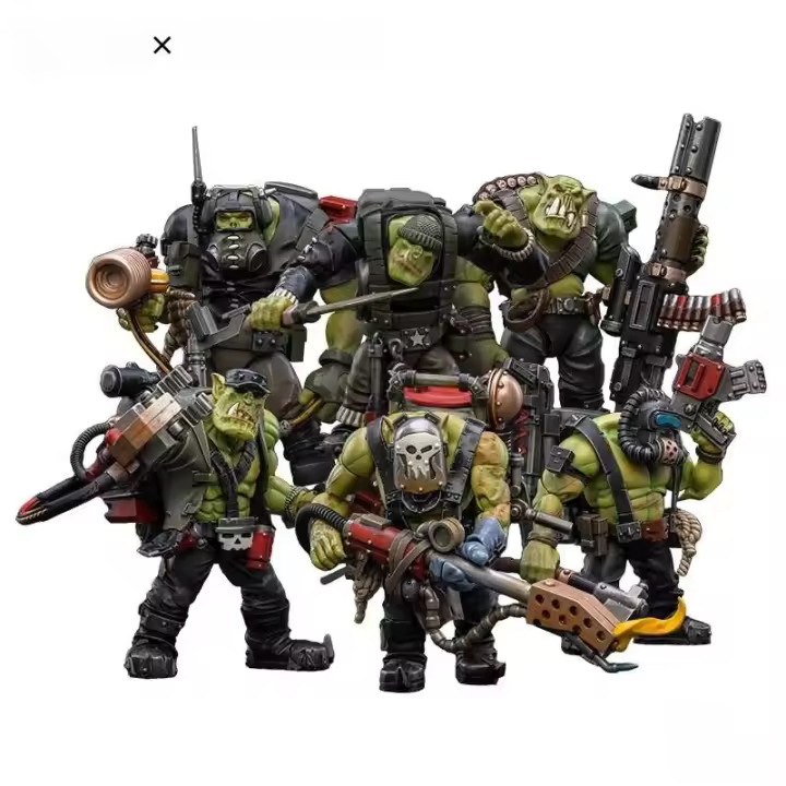 JOYTOY 40k 1/18 figuras de acción Anime 12CM Ork Kommandos Nob Nazbog Ragrob Snarit Rotbilge Balrukk juguete de modelo de colección - 1