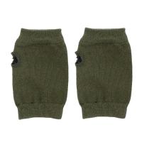 Guantes sin dedos de Color sólido para mano, muñeca, brazo, tejido de ganchillo, mitones de lana sintética, media manopla, guantes de ciclismo, guantes de medio dedo - details 1