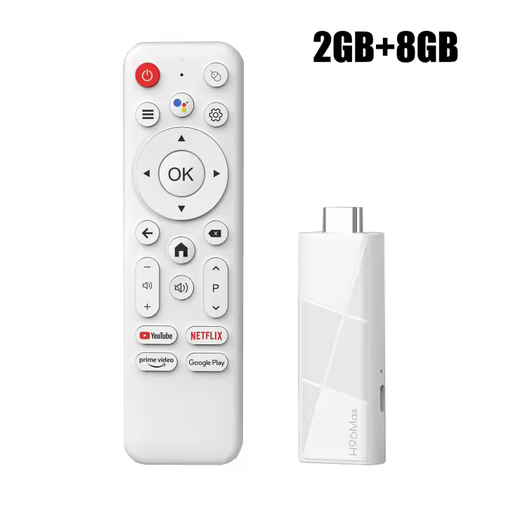 Android 14 ATV Smart TV Stick compatible con vídeo 4K 4K @ 60fps BT5.0 WiFi6 Rockchip RK3518 Quad Core Google Voice Remote Dispositivo de TV inteligente - 1