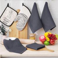 Toallas De Cocina De Algodón Puro 100% Tejidas a La Moda Del Encaje Ultra Suaves Absorbentes Y Secado Rápido Tamaño 12x12 Pulgadas Pack De 6 - details 4