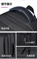Mochila impermeablede gran capacidad para hombres y mujeres de negocios mochila de viaje hombro 17,3 pulgadas bolsa de ordenador - details 3