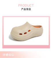 Nuevas zapatillas de verano para hombre y Chef de una palabra de Color sólido, zapatos quirúrgicos Nu para mujer, zuecos - details 10