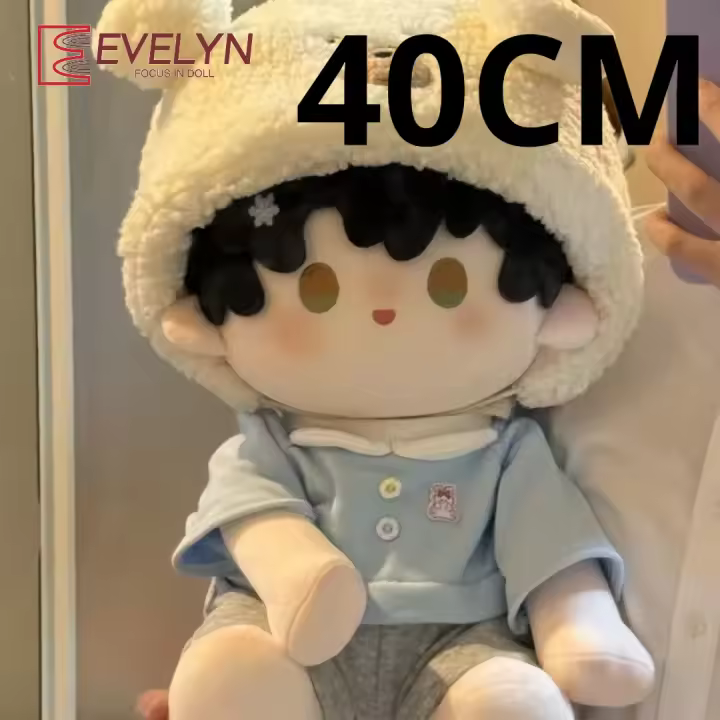 Evelyn Love y Deepspace Zayne 40cm postura sentada muñeco de peluche ropa sombrero de felpa disfraz Rafayel ralayo Sylus Caleb Xavier - 1