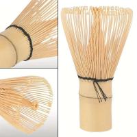 Accesorios de cocina, batidor de polvo verde Matcha 100, herramienta de bambú para ceremonia japonesa, cepillo de té, 1 ud. - details 8