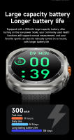2025 nuevo Z7 Ultra Smartwatch GPS Track SOS llamada de emergencia asistente de voz detección de ritmo cardíaco Smartwatch para Galaxy Watch Ultra - details 5