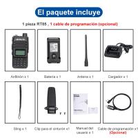 Retevis-walkie-talkie RT85, Estaciones de radio bidireccionales, 5W, VHF, UHF, Banda dual - details 17