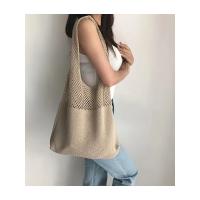 Bolsa de ganchillo hueca retro de gran capacidad: interior espacioso con una amplia habitación para elementos esenciales diarios, ideal para compras de comestibles - details 0