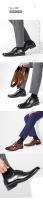 Zapatos de cuero para hombres, cuero genuino para hombres, estilo británico, zapatos sencillos y lisos para hombres. - details 9
