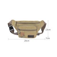 Bolso de pecho, riñonera de lona, ​​bolso con cinturón para hombre y mujer, bolso de viaje a la moda, bolso para teléfono, bolsillo, bolso de cadera, riñonera para hombre - details 0