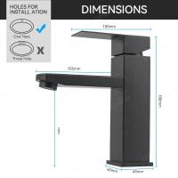 Mezclador de baño, grifo de cocina de acero inoxidable, grifo de agua fría y caliente, grifos de lavabo, juego de accesorios para bañera y baño, fregadero - details 4