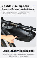 CXWXC-bolsa triangular para cuadro de bicicleta, bolsa de tubo frontal para ciclismo de montaña o carretera, totalmente impermeable, 1,8 l/3l/4l - details 10