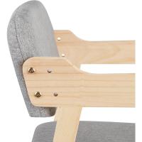 Silla alta escalable de madera natural Ajustable a 3 alturas Resistente hasta 50kg - details 5