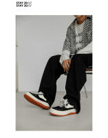Moda casual fondo grueso parte superior baja super fire estilo callejero tendencia zapatos de plataforma gruesa - details 2