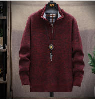 Suéter de punto para hombre Sudaderas más gruesas Jersey con media cremallera - details 8