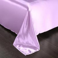 1 pc Bed Sheet for Summer Ice Cool Fabric Top Sheets Satin Smooth Flat Bed Sheet for Double Bedding (no pillowcase) - details 2