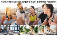 Miniventilador USB silencioso, dispositivo de ventilación con luz LED de potencia para acampar al aire libre viajar - details 1