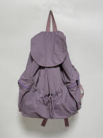 Mochila de moda Práctico diseño de cordón de gran capacidad Nicho casual y liviano hombres y mujeres pueden llevar mochila de tela lavada - details 13