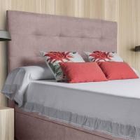 Cabecero tapizado acolchado para dormitorio, modelo Tablet largo en tela antimanchas gris antracita y medidas 151 x 125 cm para camas de 135 o 150 cm. - details 5