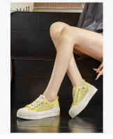 Malla transpirable pequeños zapatos blancos nuevos zapatos individuales casuales de las mujeres plataforma zapatos de tablero de color sólido zapatos de mujer versátiles - details 13
