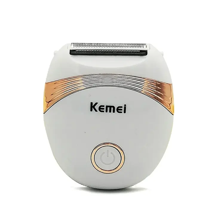Kemei-Mini máquina de depilación para mujer, afeitadora femenina, depiladora facial, Bikini, brazos, piernas, depiladora, cuidado del cabello corporal, 673 - 1