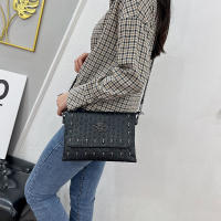 Bolso de mensajero con remaches de marca Vintage para mujer, bandolera cruzada de hombro, bolso Punk con Calavera, bolsos con solapa para mujer - details 11