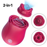 Flor Rosa 2 en 1, estimulador del clítoris del pezón, succión desmontable, potente vibrador Vaginal del punto G, Juguetes sexuales - details 6