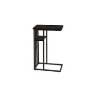 Mesa Auxiliar de 3 Niveles,Extremo del Sofá,Mesita de Noche de Estilo Industrial,Estructura de Acero Resistente,para Pasillo,Sala de Estar, Dormitorio,39 x 30 x 59cm, Negro - details 11