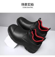 Botas de lluvia para hombre, botas de cocina para hombre, botas de lluvia cortas versátiles simples a la moda, zapatos impermeables resistentes al desgaste para cocina - details 11