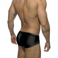 Jessborn bañadores de color sólido para hombre, bañadores pequeños de ángulo plano, pantalones cortos de cintura baja brillantes para surf en la playa, Verano - details 1