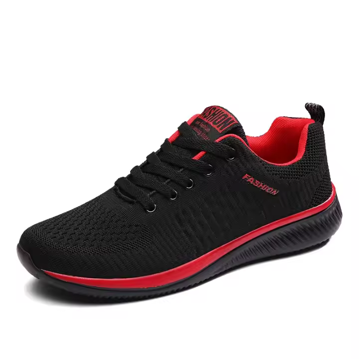 Zapatos de punto para correr para hombre, zapatillas de deporte informales a la moda para hombre, zapatillas deportivas transpirables atléticas para gimnasio, zapatillas ligeras para correr - 1