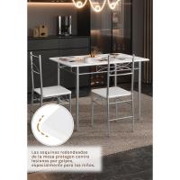 Mesa y Sillas de Comedor para 4 Personas Mesa de Cocina de Madera Conjunto de Mesa y Sillas - details 5