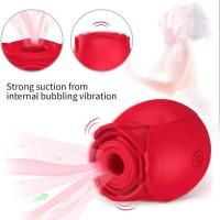 Embalaje privado SEXY Forma de rosa Vagina Vibrador de succión Succión de pezón Lamiendo oral Estimulador de clítoris Potentes productos íntimos Juguetes sexuales para - details 1