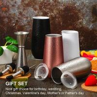 Vaso de champán de acero inoxidable de 6oz con tapas, copa de vino, copa de cerveza, regalo de taza para fiesta de boda y Festival - details 0