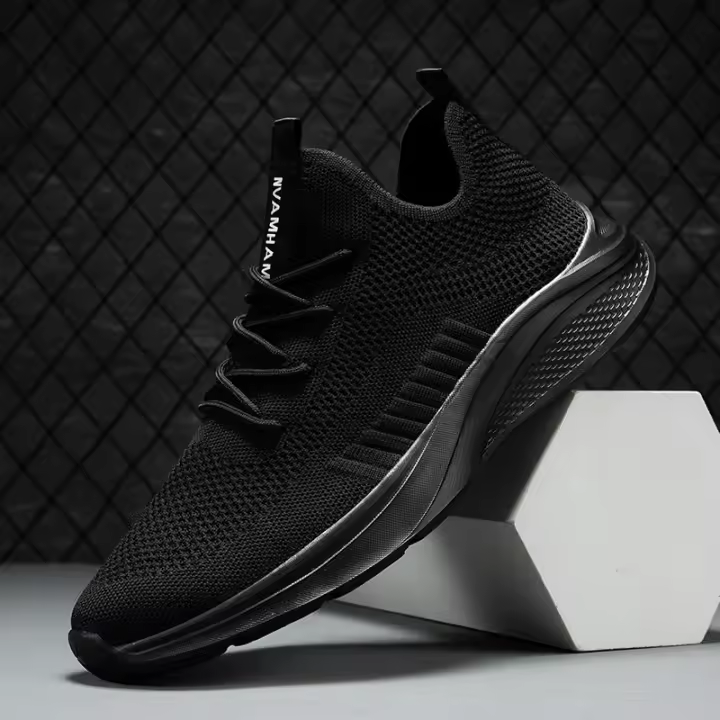 Zapatos informales coreanos versátiles para deportes nuevos para hombre y mujer, tejido volador para correr, talla grande, modernos y a la moda - 1