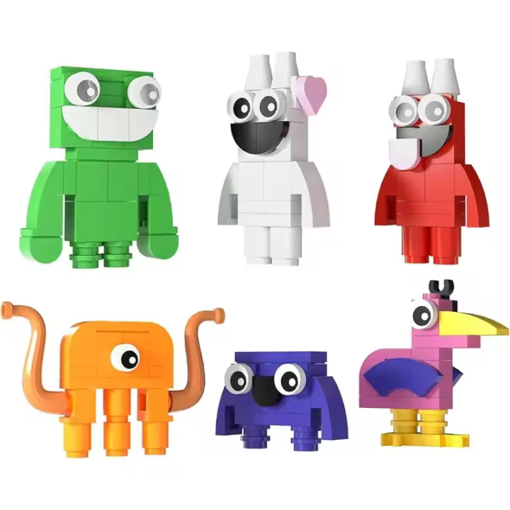 Figura de acción de jardín de infantes, juego de terror, Bam, puertas de amigos, 6 en 1 - 1