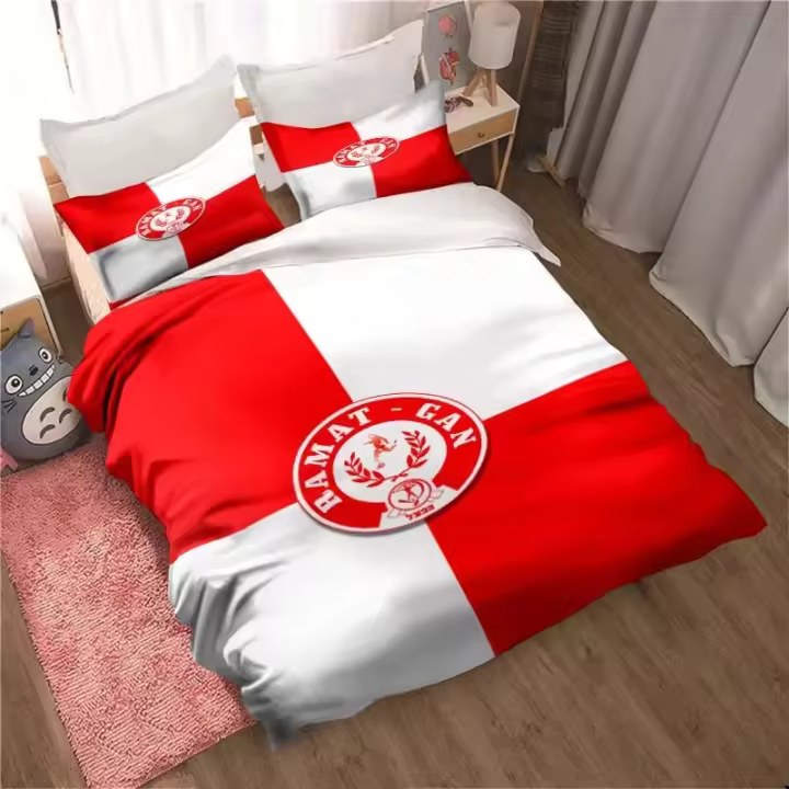 Juego de Ropa de Cama de Fútbol Hapoel Ramat Gan Funda de Edredón con Funda de Almohada Personalizada - 1