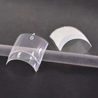 500 unids/bolsa punta cuadrada corta hecha en Francia que cubre 10 (0-9) uñas acrílicas artificiales transparentes/naturales VA-0 - details 2