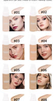 Maquillaje Maxfine12 Color Liquid Foundation Corrector resistente al agua que dura para un maquillaje duradero - details 4