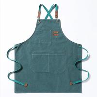 Delantal de carpintería para hombres, mandil de lona gruesa, impermeable, resistente a las manchas con bolsillos, delantal de cocina, delantal de trabajo de pintura - details 7