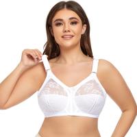Sujetador de encaje Sexy para mujer, minimizador de realce de figura completa, sujetador de pecho grande inalámbrico de talla grande 36 38 40 42 44 46 48 50 B C D E - details 11