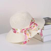 Sombrero de pescador con cinta a la moda para mujer, sombreros de sol informales para mujer, sombrero de paja para playa de verano - details 2