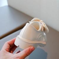Zapatos de cuero para niñas, mocasines versátiles de estilo coreano con fondo suave y pajarita, para otoño, 2024 - details 6