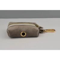 Juego de Collar y correa de terciopelo para perro, placa de identificación grabada personalizada, suministros para mascotas, color gris claro, 12 - details 8