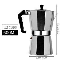 Tetera de aluminio para el hogar, equipo de vajilla italiana octogonal, Moka, café, té, oficina, hogar, viaje, Camping al aire libre - details 15