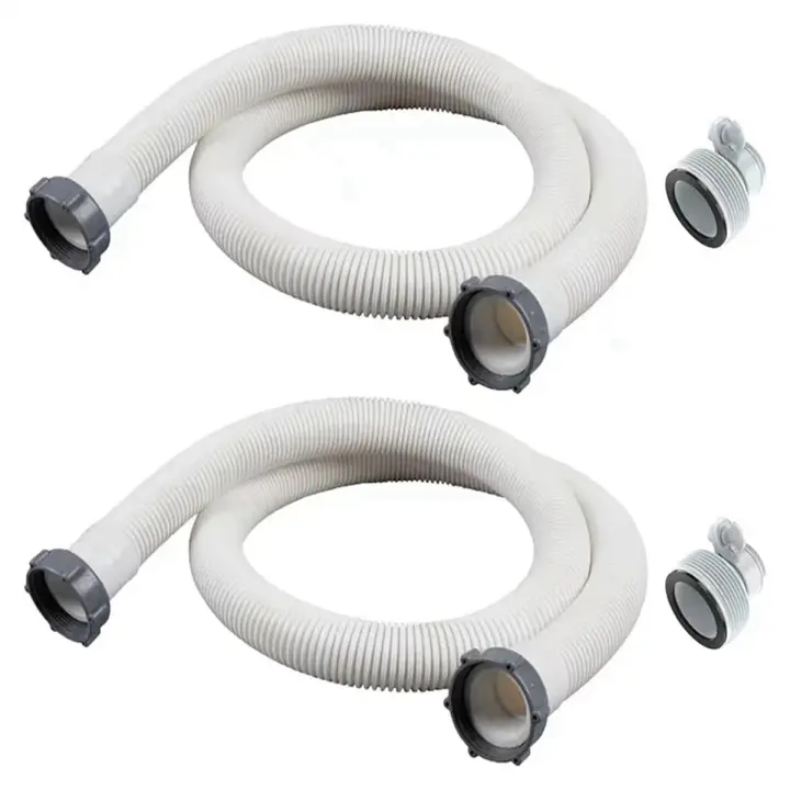 Mangueras para piscina sobre el suelo, 2 uds., 1,5 pulgadas, con 2 adaptadores de manguera tipo B, juego para adaptador de manguera, accesorios para manguera de bomba de filtro - 1