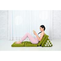 Cómodo Colchón De Suelo con Cojín De Lectura, Futón Japonés, Cama Plegable O Esterilla De Masaje Tailandés, 170 x 53 cm, Azul Claro - details 11